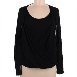 Splendid Black Long Sleeve Blouse
